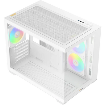  Корпус Ocypus Gamma C54 WH ARGB, (Gamma-C54-WHD300XX-GL) без БП, Midi-Tower, TG, 3x120mm 1xUSB-A 3.0 + 2xUSB 2.0, mATX, mITX White 