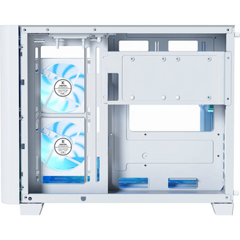  Корпус XASTRA QR500M 6ARGB-FM-C10-UC White (QR500M-6FM12A-C10-UC-WH) mATX/Aquarium/2 Curve Glass /6x120mm ARGB PWM FM fans/Argb+PWM HUB 10port/Type-C 