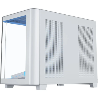  Корпус XASTRA QR500M 6ARGB-FM-C10-UC White (QR500M-6FM12A-C10-UC-WH) mATX/Aquarium/2 Curve Glass /6x120mm ARGB PWM FM fans/Argb+PWM HUB 10port/Type-C 