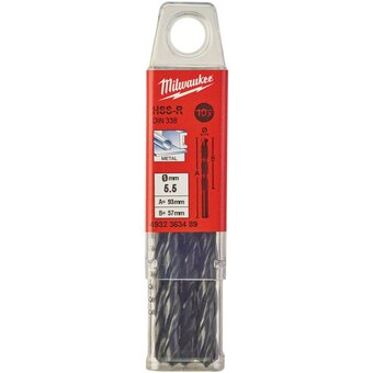  Сверло по металлу Milwaukee 4932363489 HSS-R 5.5мм 10шт 