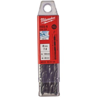  Сверло по металлу Milwaukee 4932363504 HSS-R 7.0мм 10шт 