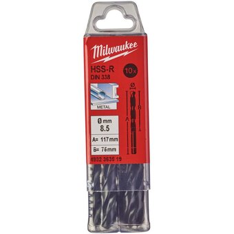  Сверло по металлу Milwaukee 4932363519 HSS-R 8.5мм 10шт 