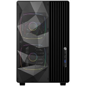  Корпус Powercase TX5 ARGB (CTX5AB-A3), TG, Type-C, 3x 120мм ARGB PWM Fans, чёрный, ATX 
