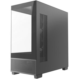  Корпус Powercase Vision Micro S4B (CVMMSHB-A3), Tempered Glass, Type-C, 3x 120mm ARGB PWM Fan, ARGB+PWM HUB, чёрный, mATX 