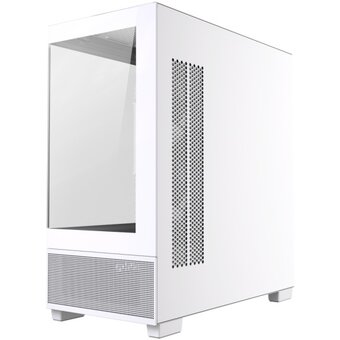  Корпус Powercase Vision Micro S4W (CVMMSHW-A3), Tempered Glass, Type-C, 3x 120mm ARGB PWM Fan, ARGB+PWM HUB, белый, mATX 