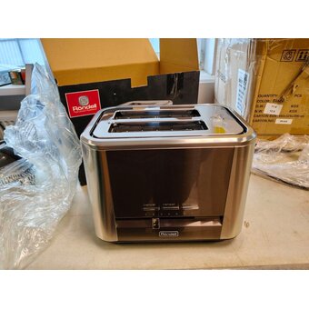  УЦ Тостер Rondell RDE-1200 серебристый (плохая упаковка, вмятина на углу) 