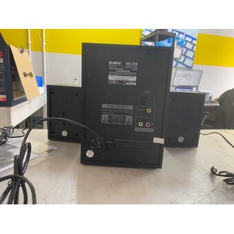  УЦ Акустическая система SVEN MS-315 чёрный (плохая упаковака, замена динамика) 