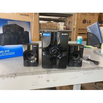  УЦ Акустическая система SVEN MS-315 чёрный (плохая упаковака, замена динамика) 