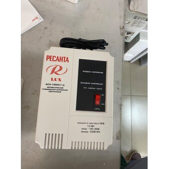  УЦ Стабилизатор напряжения Ресанта АСН-1500Н/1-Ц серый (плохая упаковка, ремонт контактной группы) 