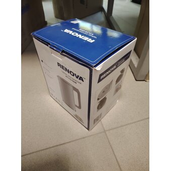  УЦ Электрочайник RENOVA KT17S-05W нерж (плохая упаковка. замена кнопки термостата) 