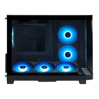  Корпус XASTRA QR500M 6ARGB-FC-C6-UC Black (QR500M-1FA36A-1FA24A-1FC12A-C6-UC) mATX/Aquarium/2 Curve Glass/360mm+240mm+120mm ARGB PWM FM fans 