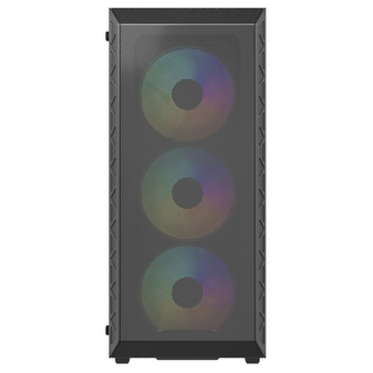  Корпус Powercase Mistral S4B ARGB (CMSB-A4), Tempered Glass, 4x 120mm ARGB PWM Fans, чёрный, ATX 