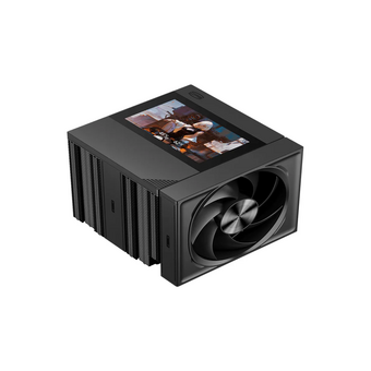  Кулер PcCooler RZ820 Display BK (290W, 4-pin PWM, LED, 169mm, Al/Cu, 8x6mm, 1x140mm + 1x150mm, 71.9/78.7CFM, 27.1/35.8dBA) 