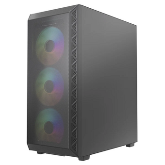  Корпус Powercase Mistral S4B ARGB (CMSB-A4), Tempered Glass, 4x 120mm ARGB PWM Fans, чёрный, ATX 