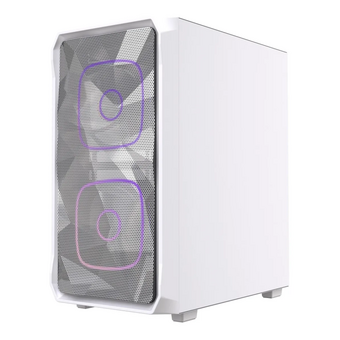  Корпус Powercase Mistral SM06 ARGB (CMMSM06W-A3), Tempered Glass, 3x120mm ARGB PWM fans, белый, mATX 