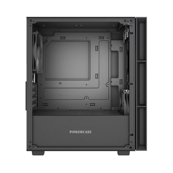  Корпус Powercase Mistral SM01 SI (CMMSM01-F2), Non Window, 2x120mm PWM fans, чёрный, mATX 