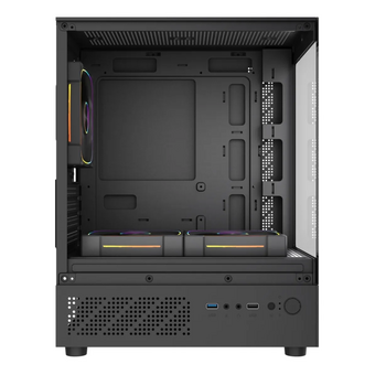  Корпус Powercase Vision Micro M1 ARGB (CVMM1B-A3), Tempered Glass, 3x 120mm ARGB fans, чёрный, mATX 