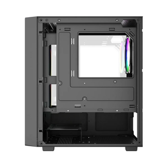  Корпус Powercase Mistral SM02 (CMMSM02B-L3), Tempered Glass, 3x120mm FRGB fans, чёрный, mATX 