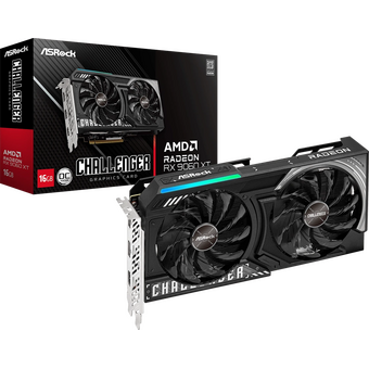  Видеокарта ASRock AMD Radeon RX 9060XT Challenger (RX9060XT CL 16GO) 16ГБ, GDDR6, OC, Ret 