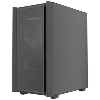  Корпус Powercase Mistral SM03 ARGB (CMMSM03B-A3), Tempered Glass, 3x120mm ARGB PWM fans, чёрный, mATX 