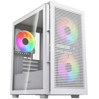  Корпус Powercase Mistral SM05 ARGB (CMMSM05W-A3), Tempered Glass, 3x120mm ARGB PWM fans, белый, mATX 