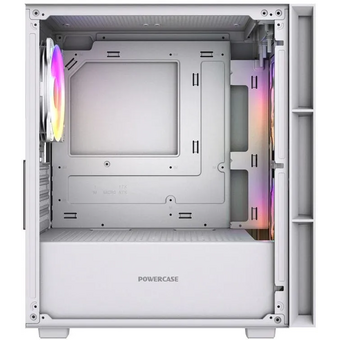  Корпус Powercase Mistral SM05 ARGB (CMMSM05W-A3), Tempered Glass, 3x120mm ARGB PWM fans, белый, mATX 