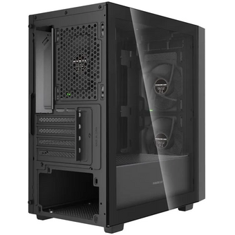  Корпус Powercase Mistral SM03 ARGB (CMMSM03B-A3), Tempered Glass, 3x120mm ARGB PWM fans, чёрный, mATX 