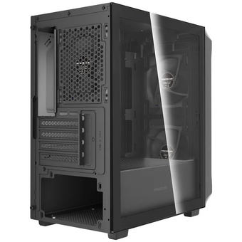  Корпус Powercase Mistral SM06 ARGB (CMMSM06B-A3), Tempered Glass, 3x120mm ARGB PWM fans, чёрный, mATX 