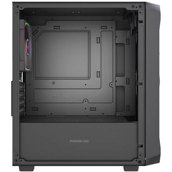  Корпус Powercase Mistral SM06 ARGB (CMMSM06B-A3), Tempered Glass, 3x120mm ARGB PWM fans, чёрный, mATX 