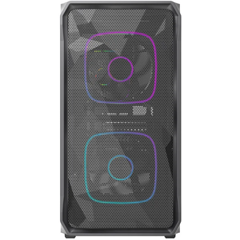  Корпус Powercase Mistral SM06 ARGB (CMMSM06B-A3), Tempered Glass, 3x120mm ARGB PWM fans, чёрный, mATX 