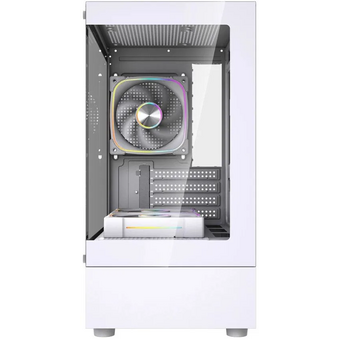  Корпус Powercase Vision Micro M1 ARGB (CVMM1W-A3), Tempered Glass, 3x 120mm ARGB fans, белый, mATX 