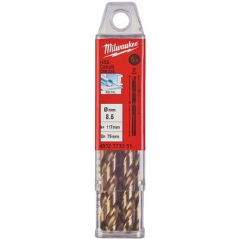  Сверло по металлу Milwaukee 4932373351 HSS-Co 8.5мм 5шт 