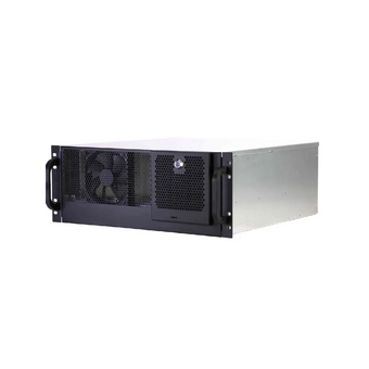  Корпус Procase RM445D-B-0, 4U, 3*5.25", 8*HDD, черный, без БП, глубина 450мм, MB 12"x10.5" 