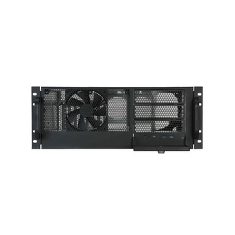  Корпус Procase RM445D-B-0, 4U, 3*5.25", 8*HDD, черный, без БП, глубина 450мм, MB 12"x10.5" 