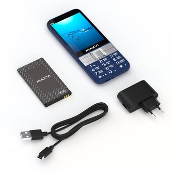  Мобильный телефон Maxvi B33 blue 