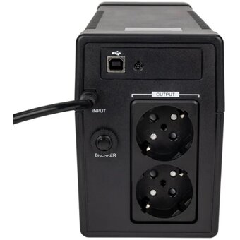  Линейно-интерактивный HIPER Atlas 650U 650VA/365W Розетки 2 CEE АКБ Свинцово-кислотная, 12В/7Ач USB комм 