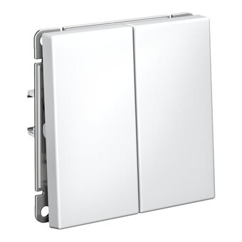  Выключатель Systeme electric Artgallery GAL001351 2-клавишный сх.5, 10АХ, механизм, лотос 