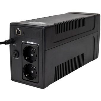  Линейно-интерактивный HIPER Atlas 650U 650VA/365W Розетки 2 CEE АКБ Свинцово-кислотная, 12В/7Ач USB комм 