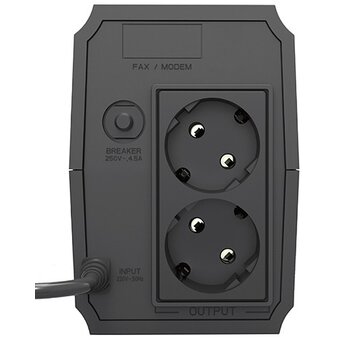  Линейно-интерактивный HIPER Brig V625A 625VA/360W Розетки 2 CEE АКБ Свинцово-кислотная, 12В/7Ач. 