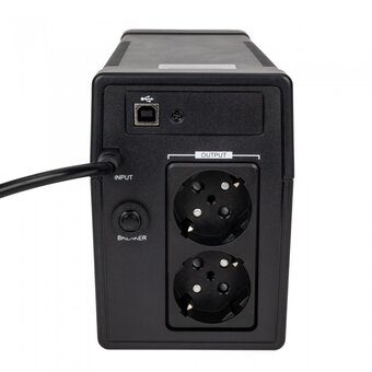  Линейно-интерактивный HIPER Atlas 1000U 1000VA/500W Розетки 2 CEE АКБ Свинцово-кислотная, 12В/9Ач USB комм 