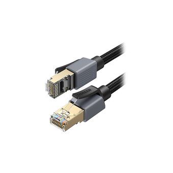  Кабель сетевой UGREEN NW343 (85629) Cat8 F/FTP Ethernet Cable 3м черно-серый 