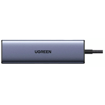 Хаб UGREEN CM511 (75642) 5-in-1 USB-C Hub With 3*USB-C 2*USB-A серый 
