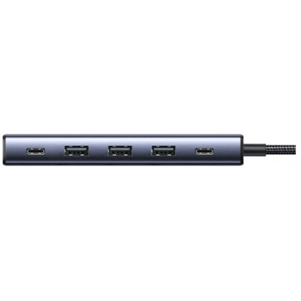  Хаб UGREEN CM511 (75642) 5-in-1 USB-C Hub With 3*USB-C 2*USB-A серый 