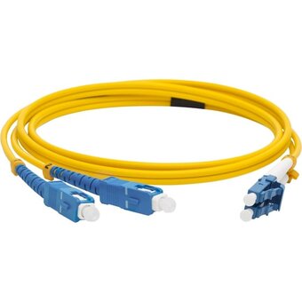  Патч-корд Lanmaster LAN-2LC-2SC/SU-3.0 2x9/125 OS1/OS2 LC дуплекс-SC дуплекс 3м LSZH оранжевый 