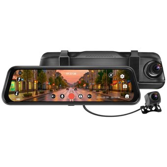  Видеорегистратор TrendVision City Mirror SA230C черный 2Mpix 1080x1920 1080p 170гр 