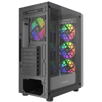  УЦ Корпус Powercase Mistral EA21 (CMAEA21-L4) Tempered Glass, 4x 120mm FRGB Fan, чёрный, ATX (плохая упаковка) 