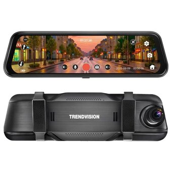  Видеорегистратор TrendVision City Mirror SA230C черный 2Mpix 1080x1920 1080p 170гр 