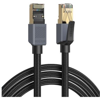  Кабель сетевой UGREEN NW343 (85731) Cat8 F/FTP Ethernet Cable 5м черно-серый 