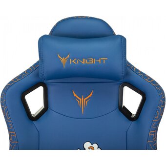  Кресло Knight Craft Dragon синий экокожа крестов. металл 
