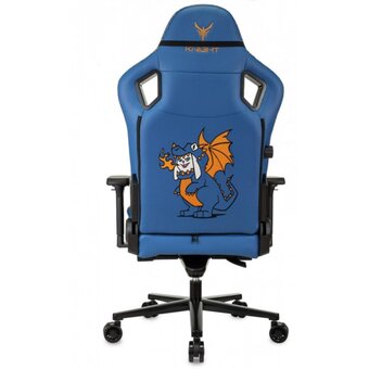  Кресло Knight Craft Dragon синий экокожа крестов. металл 
